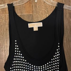Black Embellished Michael Kors Top.